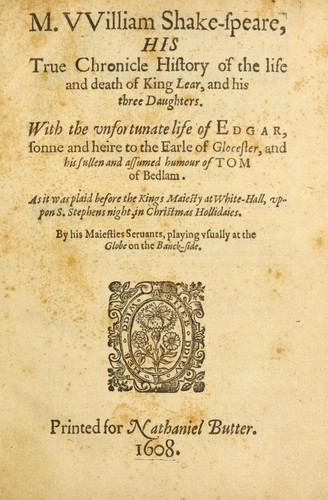 Cover of King Lear by William Shakespeare