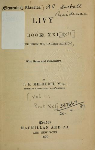 Cover of Ab urbe condita by Titus Livius