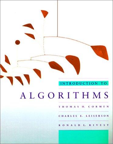 Cover of Introduction to Algorithms by Thomas H. Cormen