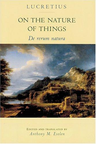 Cover of De rerum natura by Titus Lucretius Carus